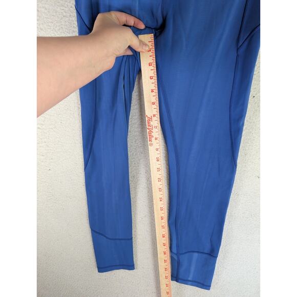 Lululemon Leggings Womens Sz 8 Utility Blue In Movement 7/8 Tight Everlux Gym - Picture 6 of 16
